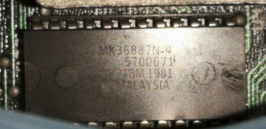 "IBM 5150 BIOS chip"